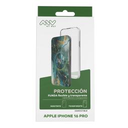 Carcasa myway para apple iphone 16 pro transparente