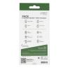 Carcasa myway para apple iphone 16 pro transparente + protector pantalla cristal templado