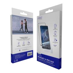 Carcasa myway para apple iphone 14 pro max transparente + protector pantalla cristal templado