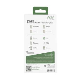 Carcasa myway para apple iphone 15 transparente + protector pantalla cristal templado