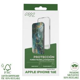 Carcasa myway para apple iphone 16e transparente