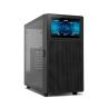 Caja ordenador gaming nox hummer bios atx lcd 8 pulgadas cristal templado negra