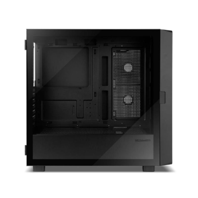 Caja ordenador gaming nox hummer bios atx lcd 8 pulgadas cristal templado negra