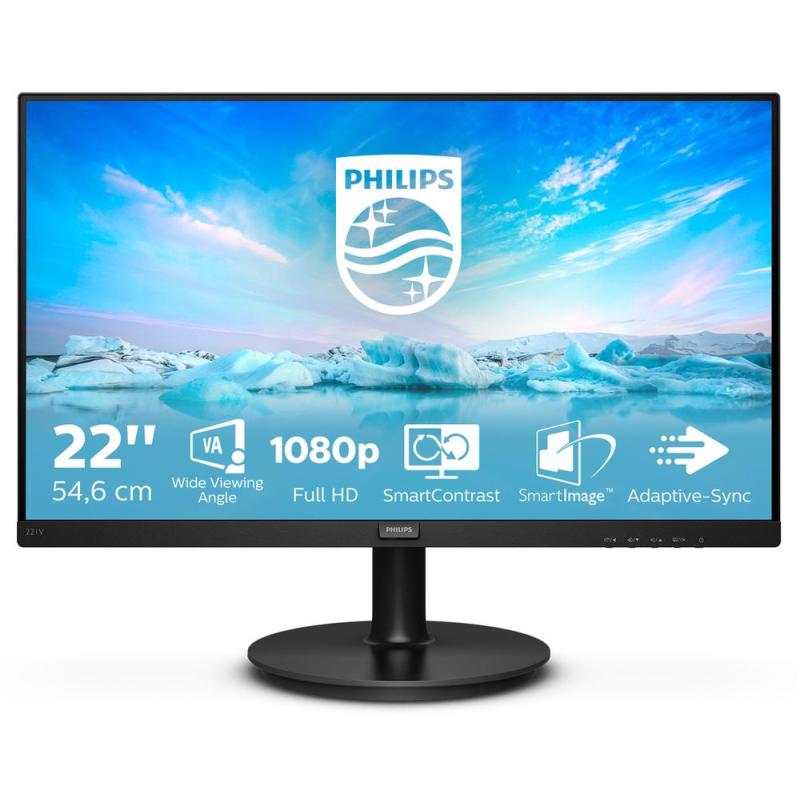 Monitor phlips 221v8 - 00 21.5 pulgadas fhd 75hz