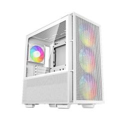 Caja ordenador gaming deepcool ch560 rgb e - atx cristal templado blanca
