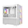 Caja ordenador gaming deepcool ch560 rgb e - atx cristal templado blanca