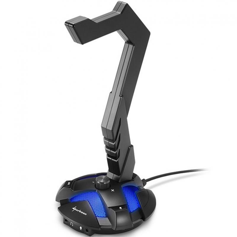 Soporte auriculares sharkoon x - rest 7.1 negro - Imagen 1