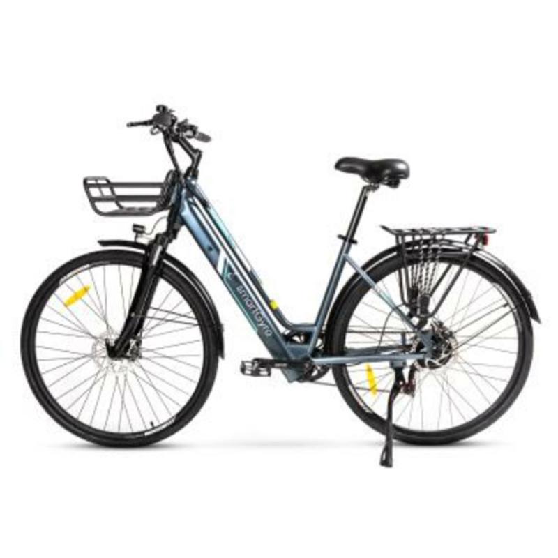 Bicicleta electrica smartgyro sunset titanium 250w 1000mah 50km auto