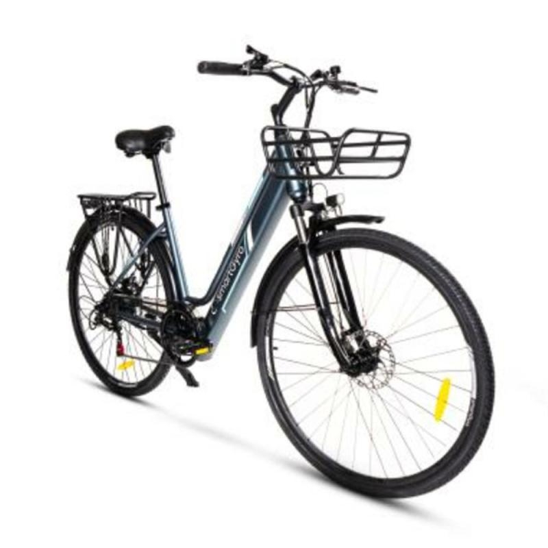 Bicicleta electrica smartgyro sunset titanium 250w 1000mah 50km auto