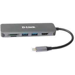 Docking d - link usb tipo c 6 en 1