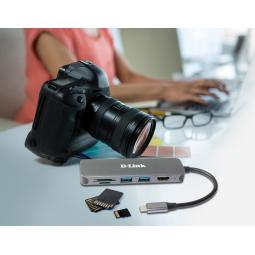 Docking d - link usb tipo c 6 en 1