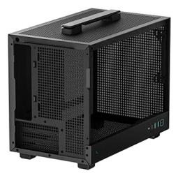 Caja ordenador gaming deepcool ch160 mitx cristal templado negro