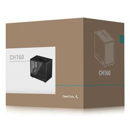 Caja ordenador gaming deepcool ch160 mitx cristal templado negro