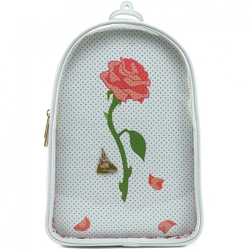 Mochila loungefly disney la bella y la bestia rosa - Imagen 1