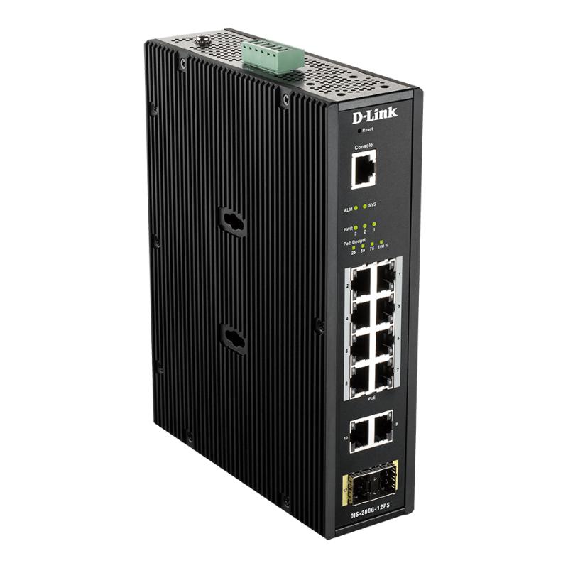Switch industrial dis - 200g - 12ps 12 puertos