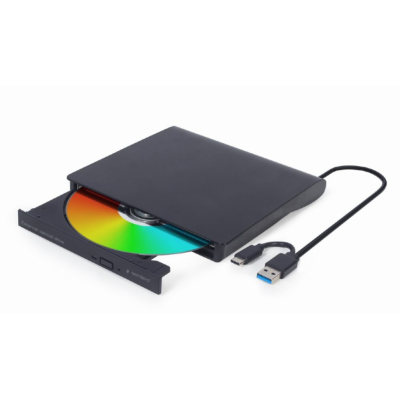 Unidad de dvd gembird usb externa negra