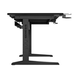 Mesa gaming genesis holm modular 120 rgb negro 120x75 cm