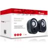 Altavoces equip life 2.0 245332 negro y rojo