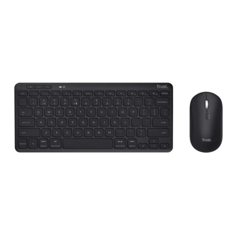 Teclado + raton trust lyra inalambrico multidispositivo
