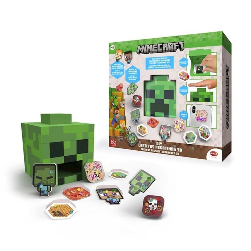 Crea tus pegatinas 3d minecraft