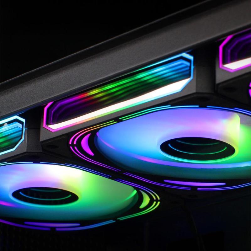Kit de 4 ventiladores coolbox infinity pro argb 120mm