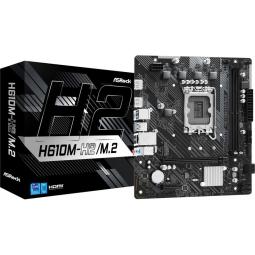 Placa base asrock h610m - h2 1700 - m.2 2ddr4 pcie4 lan 4sata3 m2 hdmi matx
