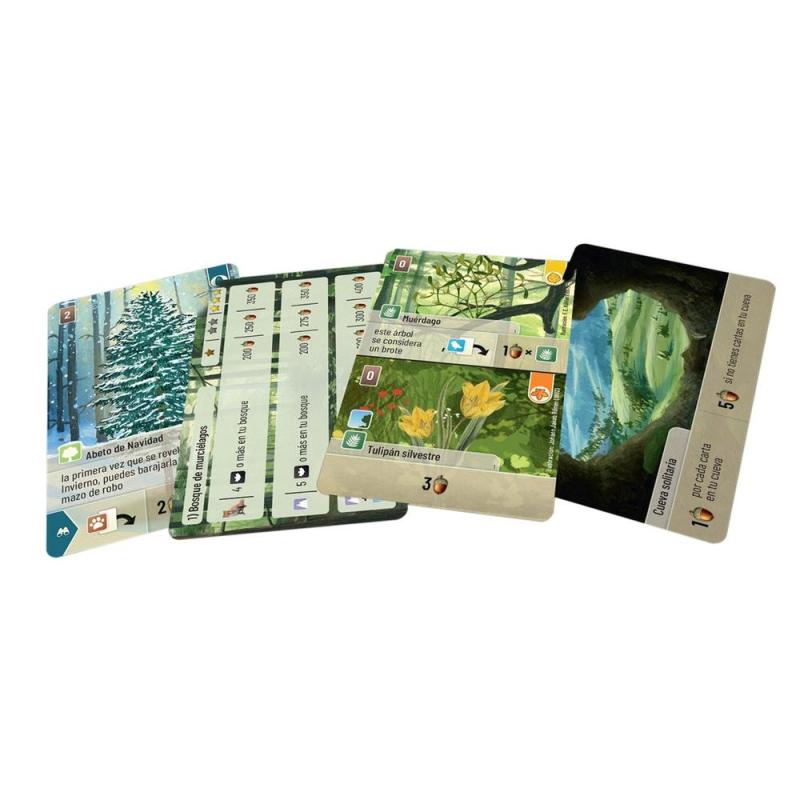Juego de mesa forest shuffle exploración