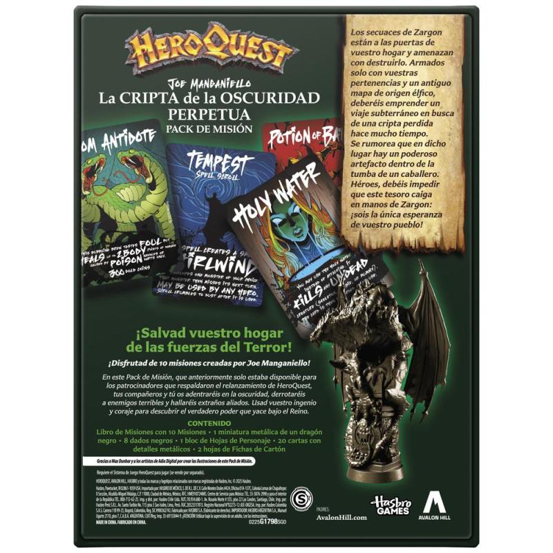 Expansion juego de mesa heroquest la cripta de la oscuridad perpetua