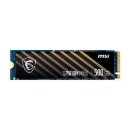 Disco duro interno solido ssd msi spatium m450 500gb m.2 nvme pcie4