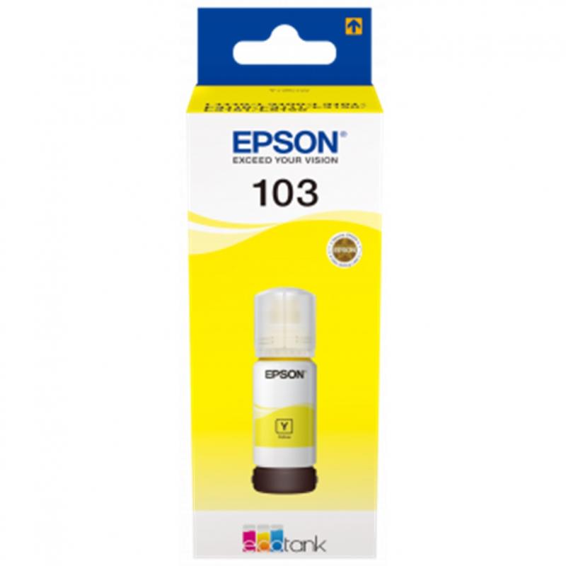 Cartucho ecotank epson 103 amarillo ink botella para l3110 -  l3150 -  l3111 -  l3151 - Imagen 1