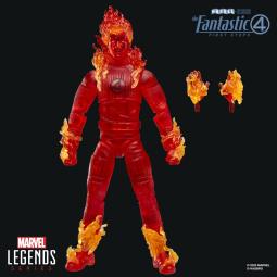 Figura hasbro marvel legends series los 4 fantasticos: primeros pasos antorcha humana