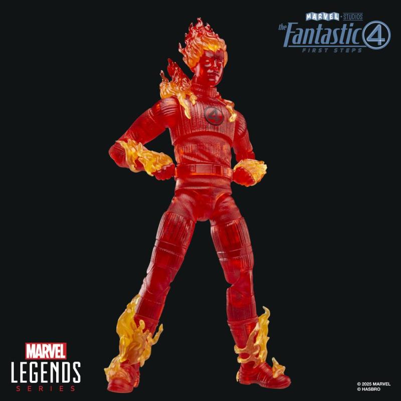 Figura hasbro marvel legends series los 4 fantasticos: primeros pasos antorcha humana