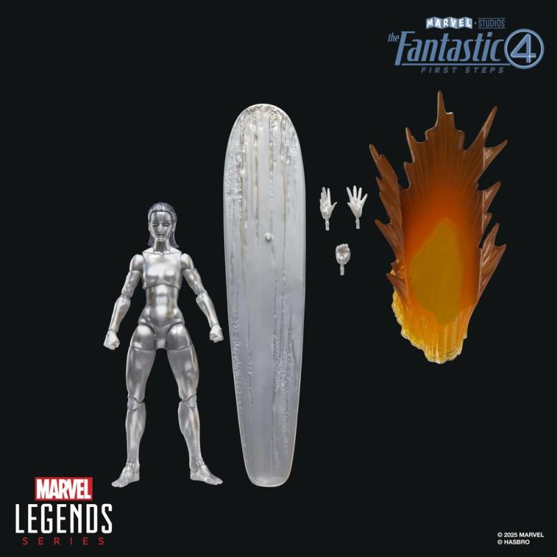 Figura hasbro marvel legends series los 4 fantasticos: primeros pasos silver surfer