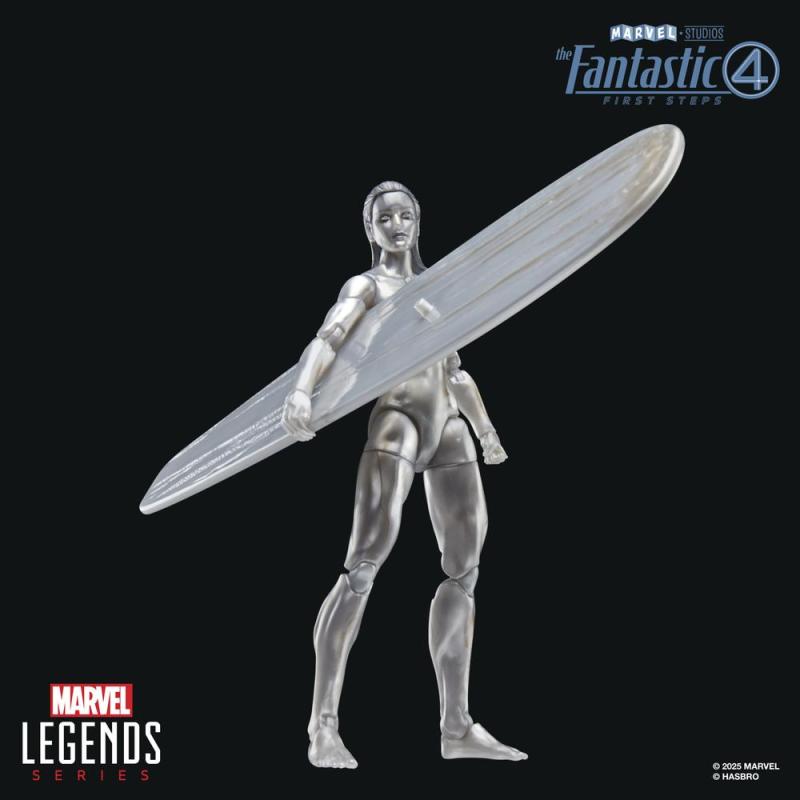 Figura hasbro marvel legends series los 4 fantasticos: primeros pasos silver surfer