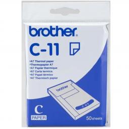 Pack de papel termico brother c11 a7 20 unidades 50 hojas - unidad - Imagen 1