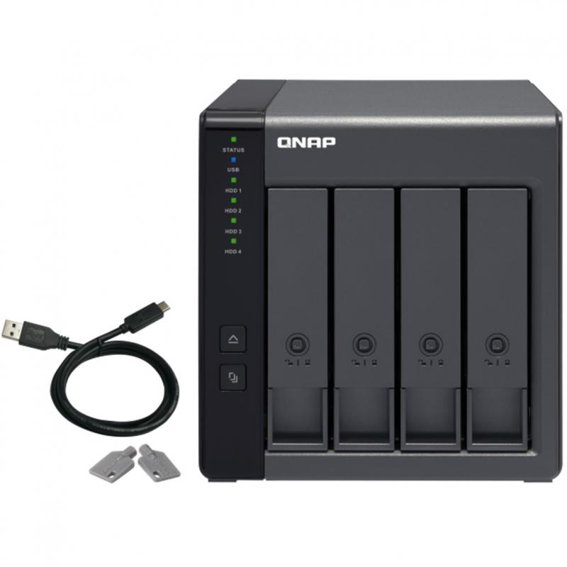 Caja de expansion de raid qnap tr - 004 usb 3.2 gen 1 4 bahias - Imagen 1