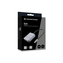 Lecto de tarjetas usb tipo c conceptronic bian08g