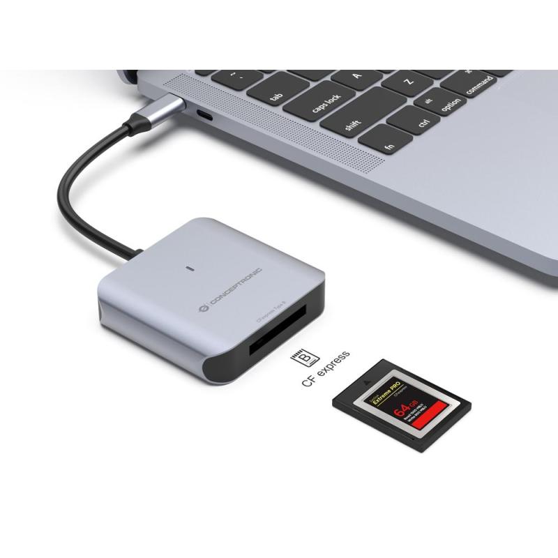 Lecto de tarjetas usb tipo c conceptronic bian08g