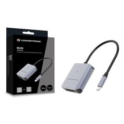 Lecto de tarjetas usb tipo c conceptronic bian08g