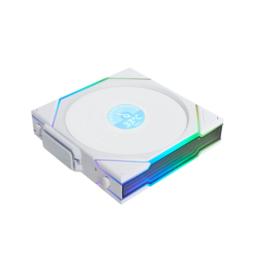 Ventilador caja lian li unifan tl - lcd wireless argb 3 x 120mm white