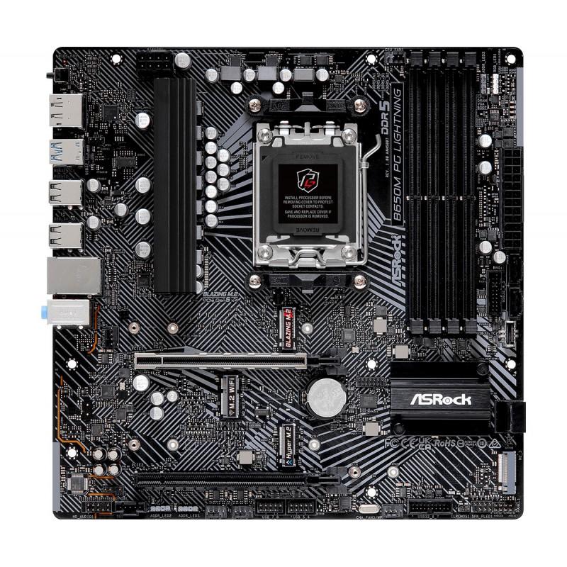 Placa base asrock b650m pg lightning am5 matx