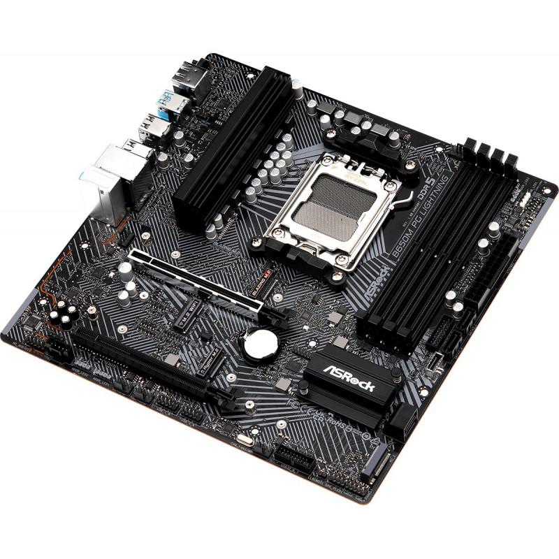 Placa base asrock b650m pg lightning am5 matx