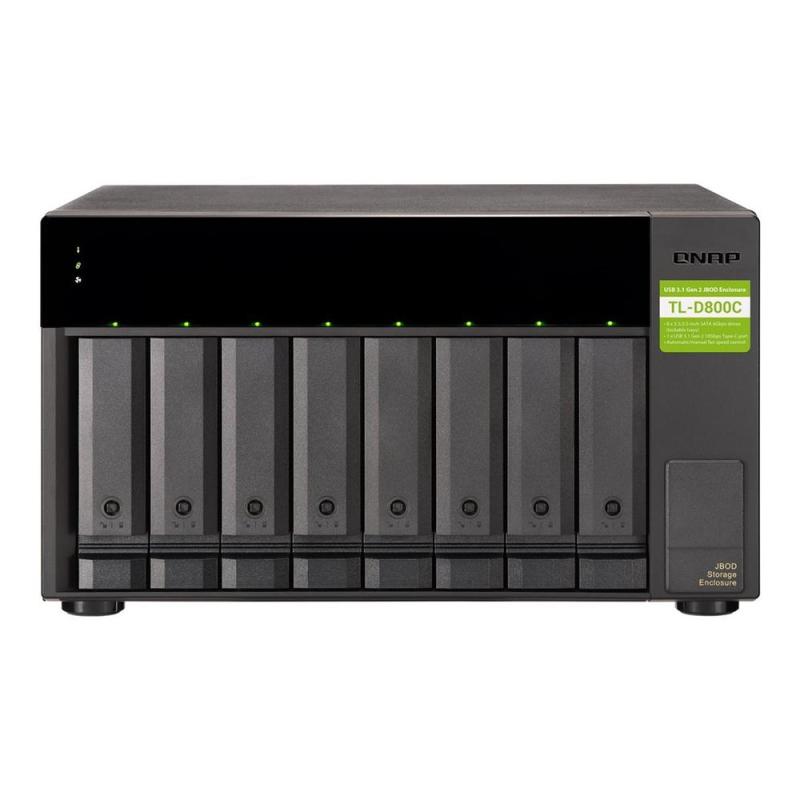 Servidor nas qnap tl - d800c 8 bahias