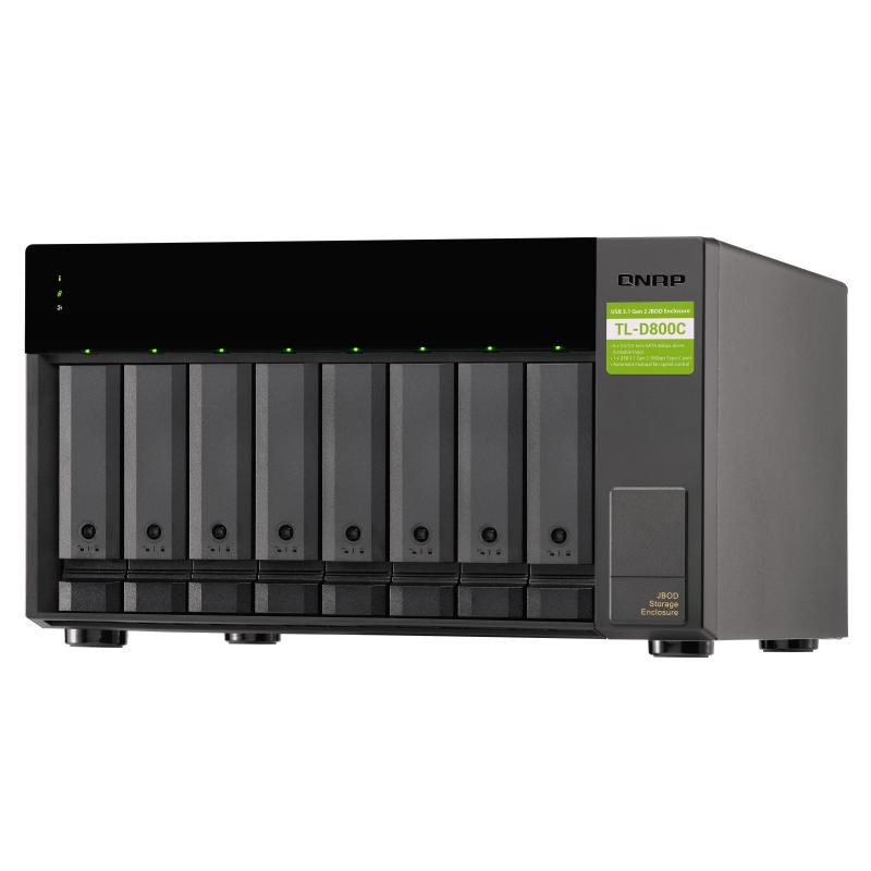 Servidor nas qnap tl - d800c 8 bahias