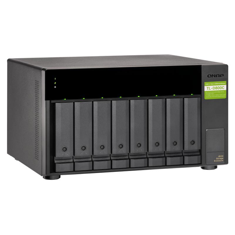 Servidor nas qnap tl - d800c 8 bahias