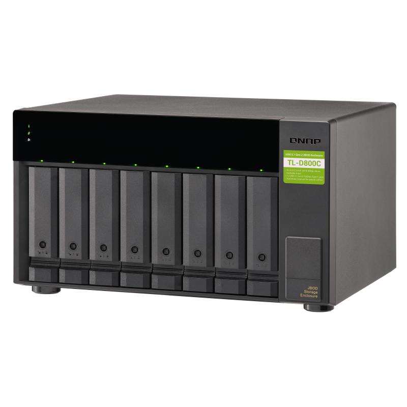 Servidor nas qnap tl - d800c 8 bahias