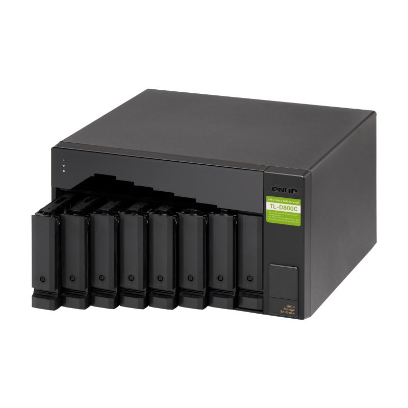 Servidor nas qnap tl - d800c 8 bahias