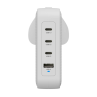 Cargador pared hyper hyperjuice 145w 1x usb tipo a 3x usb tipo c