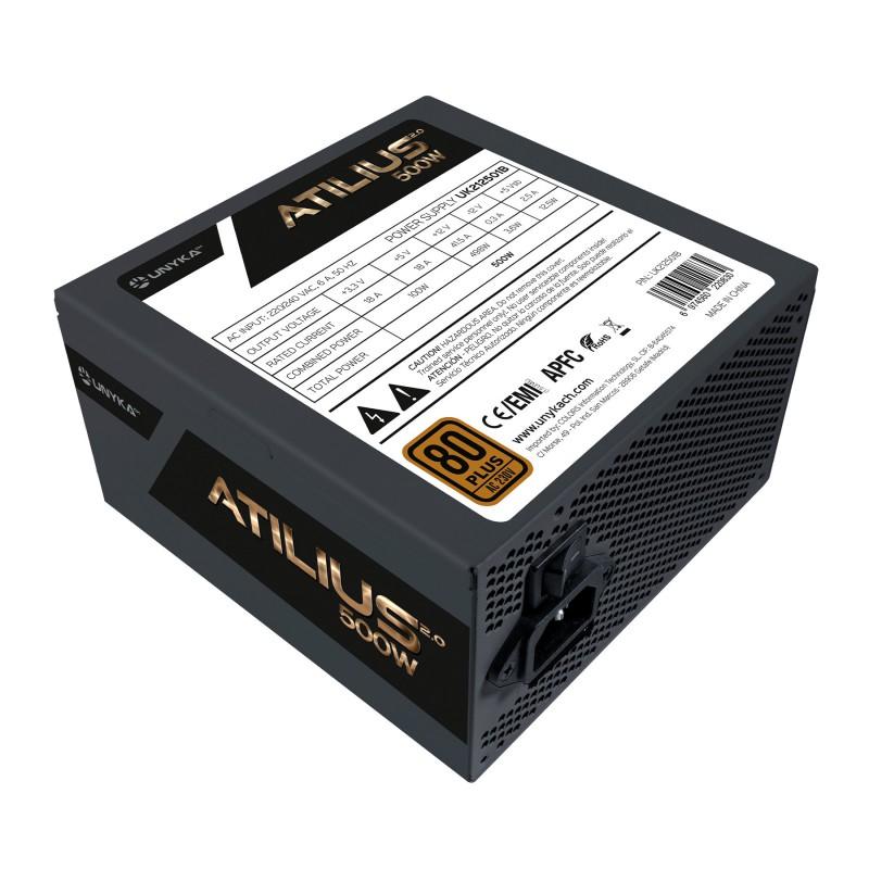 Fuente alimentacion unykach uk212501 gaming atx 500w