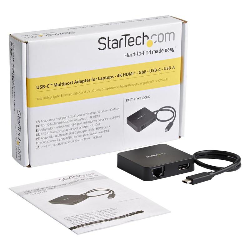 Docking station startech usb tipo c 4 en 1